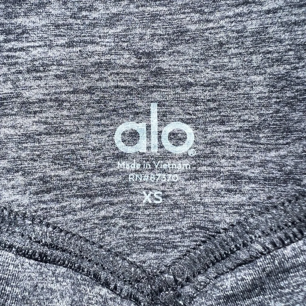 Alo Yoga Alosoft High Waist 7/8 Lounge Leggings Grey Stripe Size XS - Picture 7 of 11
